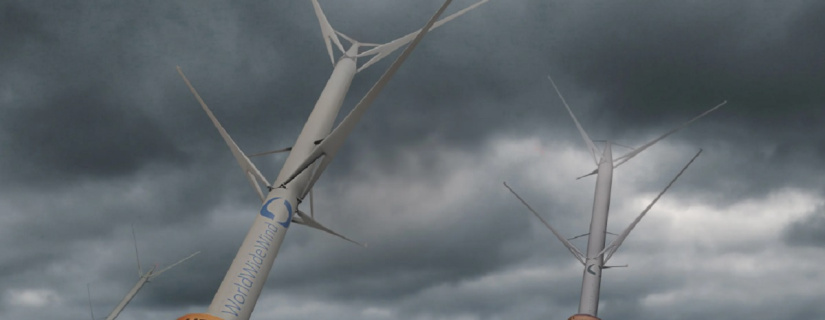 Turbina eólica contra-rotativa promete dobrar produção energética